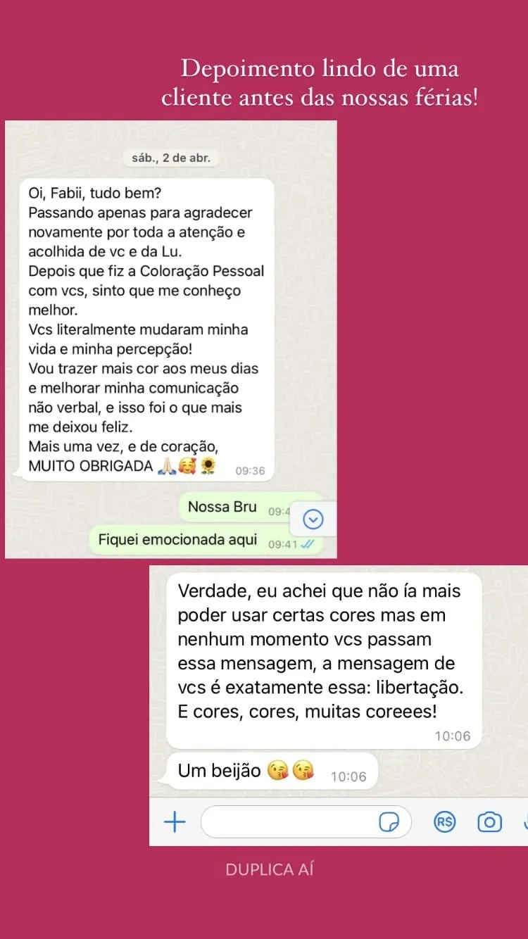 Mensagem de cliente agradecendo pela consultoria, print 22 de 24