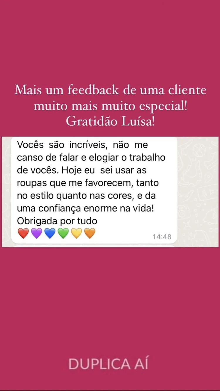 Mensagem de cliente agradecendo pela consultoria, print 23 de 24